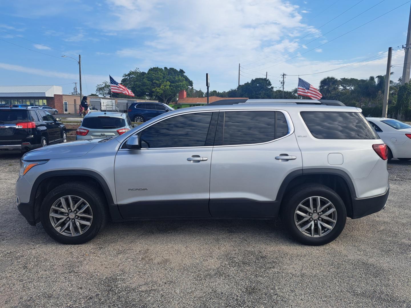 2017 Silver GMC Acadia SLE-2 FWD (1GKKNLLS9HZ) with an 2.5L L4 DOHC 16V engine, 6A transmission, located at 1181 Aurora Rd, Melbourne, FL, 32935, (321) 241-1100, 28.132914, -80.639175 - Photo#0